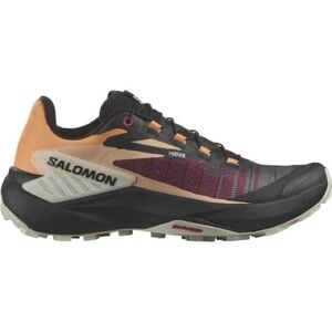 Salomon Athletic Trail Shoe in Black, Peach, Burgundy